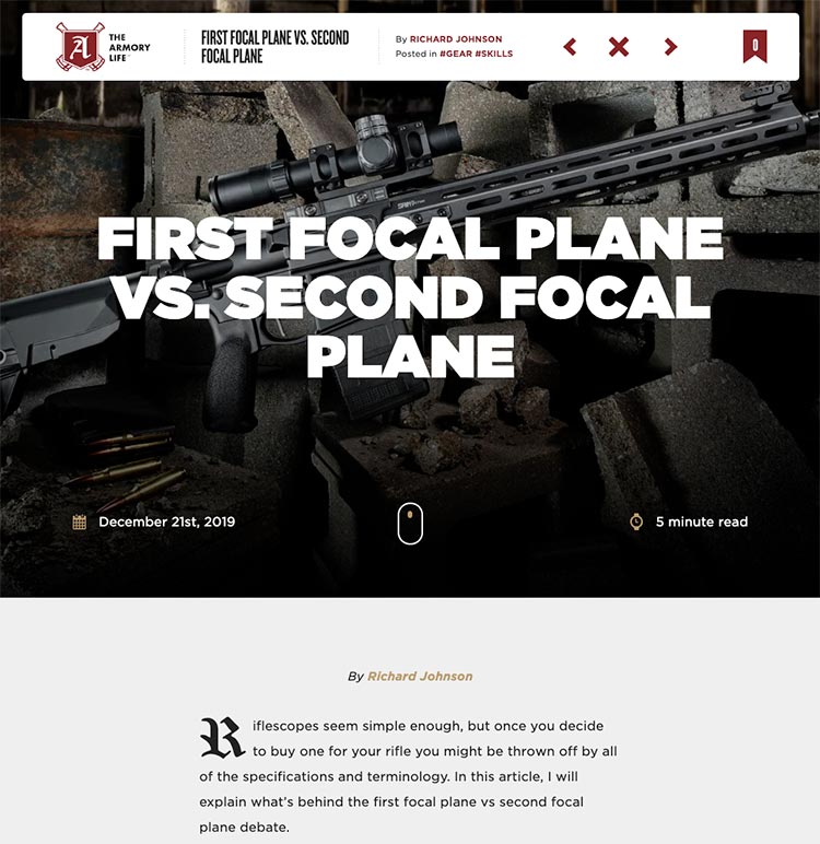 First Focal Plane vs Second Focal Plane Scopes