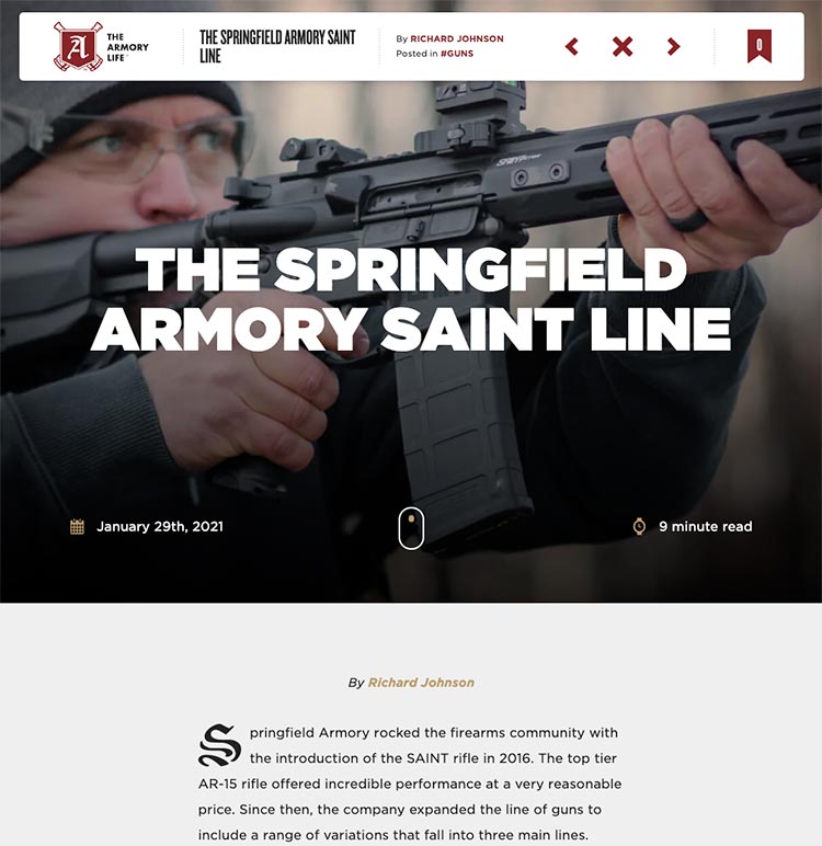 The Springfield Armory SAINT Line